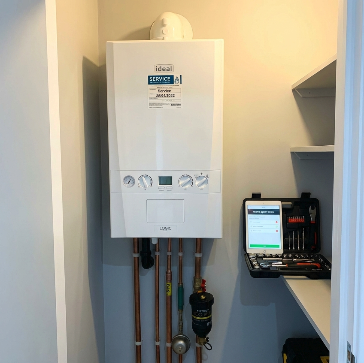 Boiler installation example